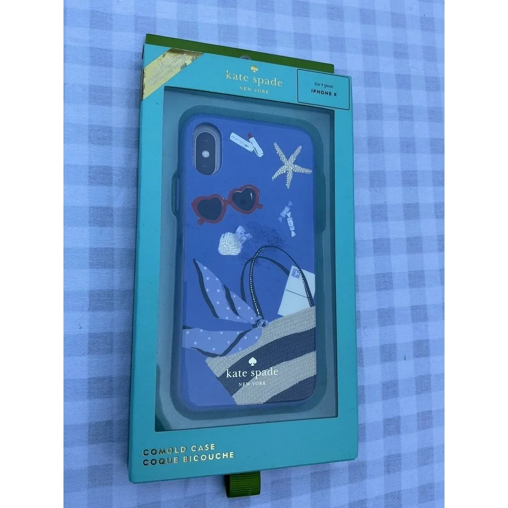 iPhone x Kate Spade Phone Case Beach Theme‎ Seashell Starfish
